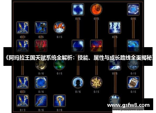 《阿玛拉王国天赋系统全解析：技能、属性与成长路线全面揭秘》